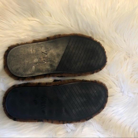 Faux Fur animal print slide sandal slide sandal - Picture 8 of 8